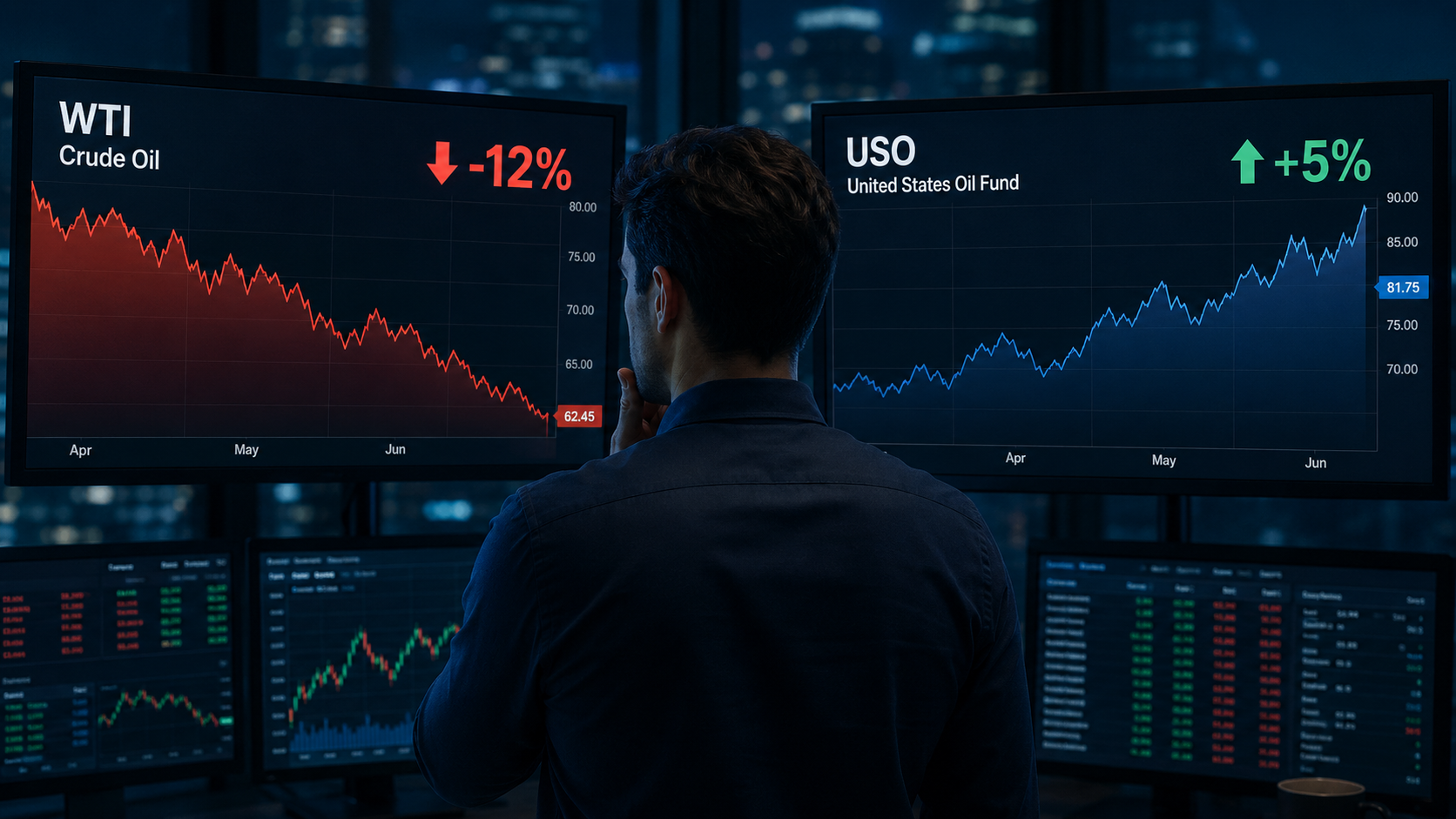 The common mistake: people trade USO as if it is crude oil.