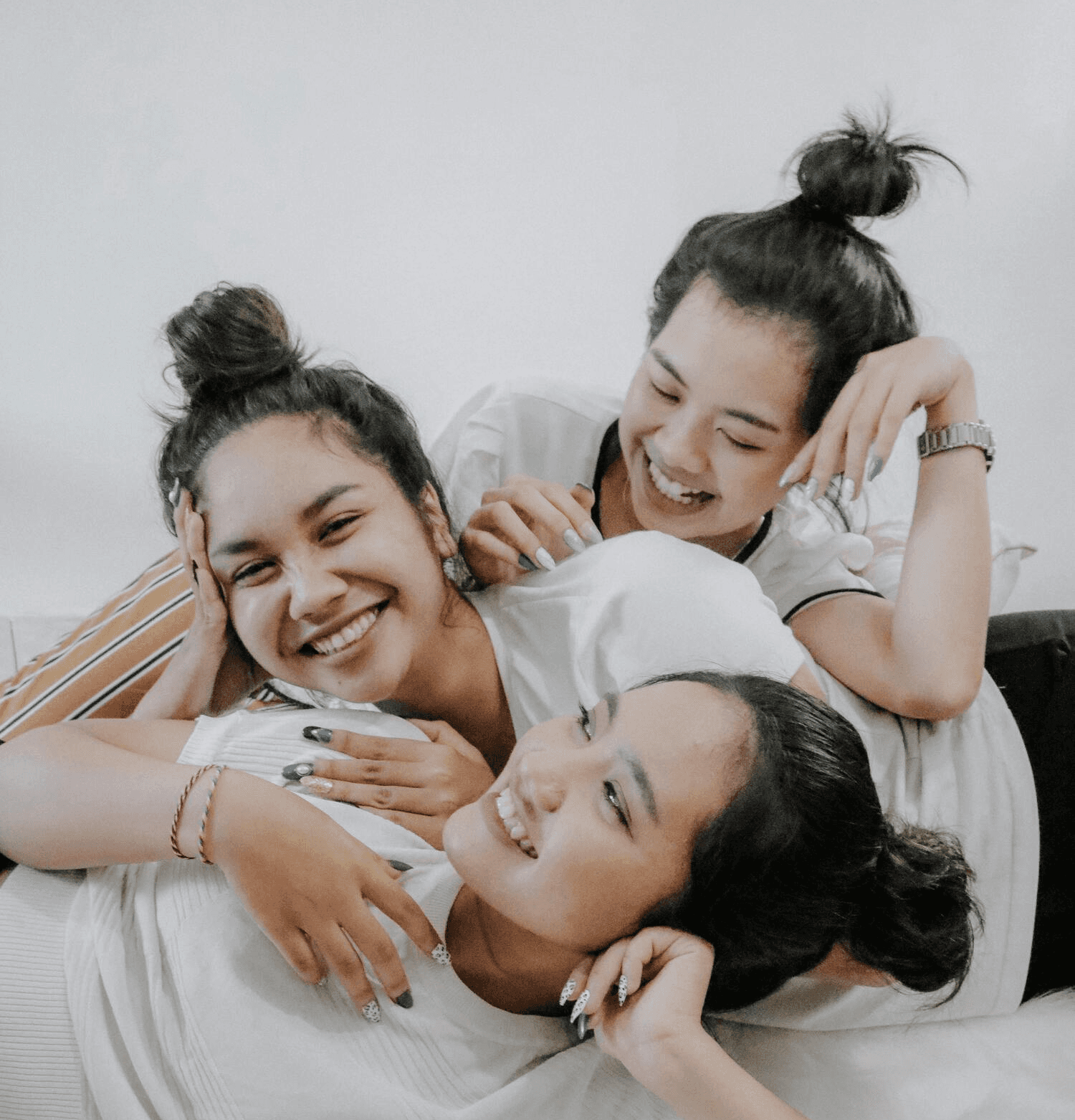 sisters playing
