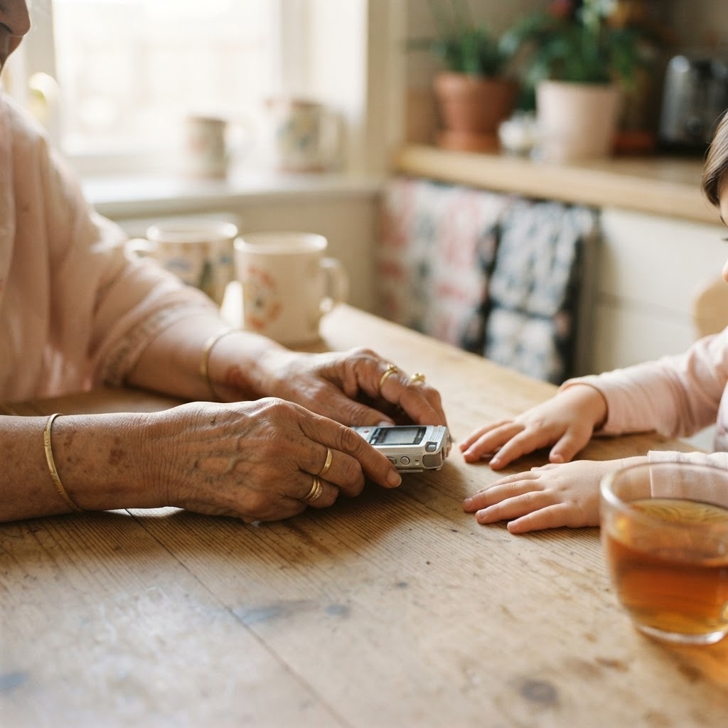 Recording a Parent's Stories in Their First Language, for Grandchildren Who Don't Speak It
